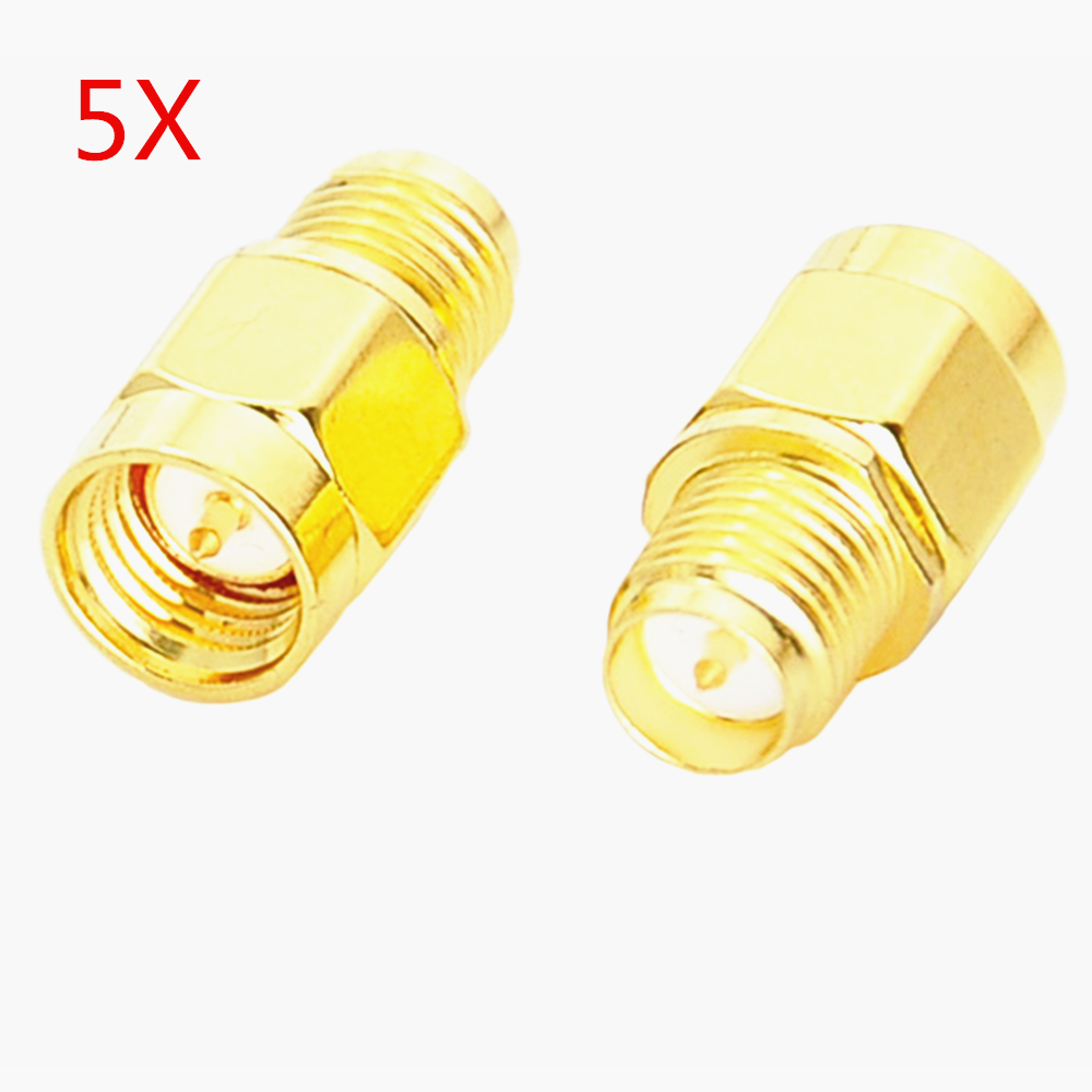 5pcs sma mâle à connecteur adaptateur coaxial rf femelle rp sma Vente