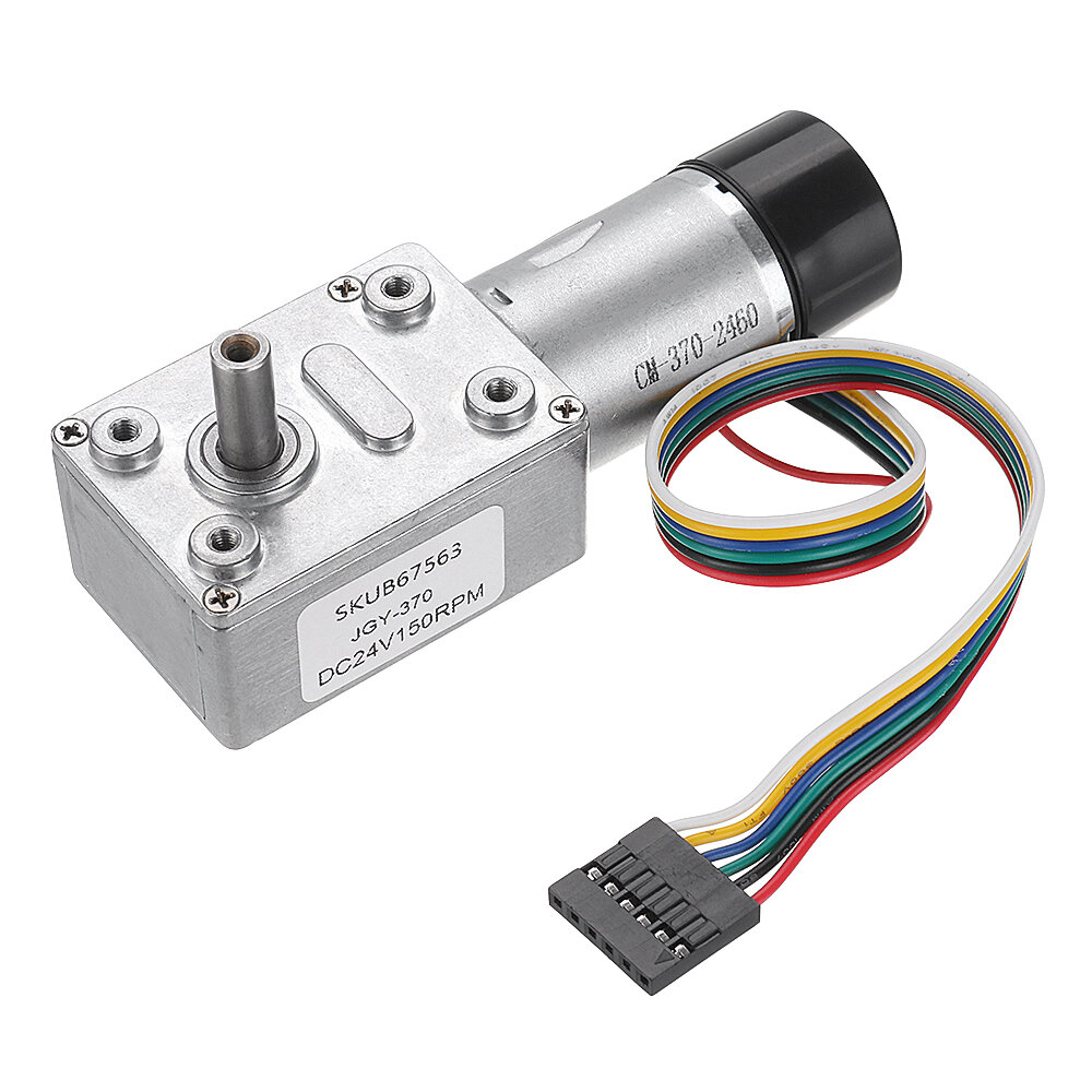 JGY370 DC12V Self-Locking M6 Shaft Reduction Geared Electric Motor 30rpm