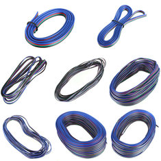 4 pinos cabo conector de fio de extensão para rgb LED luzes de tira