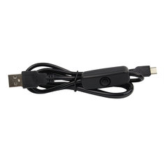 Câble de charge d'alimentation Micro USB de 1,5 m avec commutateur marche / arrêt pour Raspberry Pi 