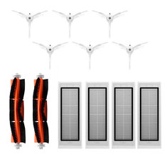 6 قطع الجانب فرشاة 4 قطع فلتر hepa 2 قطع فرشاة مناسبة ل xiaomi الروبوت فراغ نظافة روبوروك S50 xiaomi روبوروك xiaomi Mi روبوت xiaowa