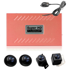 360 Degrés Vue Sur Les Oiseaux Système Panoramique Étanche Sans Soudure 2D Matte Vision Nocturne Caméra Voiture DVR Enregistrement Parking avec G-Sensor