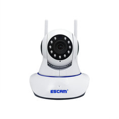 ESCAM&nbsp;G01&nbsp;HD&nbsp;1080P&nbsp;200Wデュアルアンテナ1080Pパン/チルトWiFi&nbsp;IR IPカメラのサポートONVIF双方向トークナイトビジョンEUプラグ