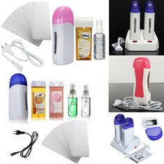 Cera Calentador Calentador Roll On Cartridge Cabello Extracción Kit de depilación con banda depilatoria