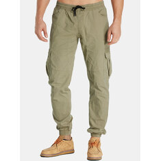 Pantalon décontracté cargo Jogger Twill Tapered Chino pour homme Active T