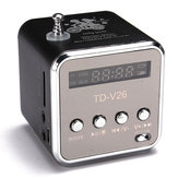 TD-V26 Mini lecteur de musique de haut-parleur MP3 stéréo avec radio FM stéréo portable