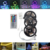 15M SMD3528 RGB 900 non étanche à l'eau Kit de lumière de bande LED + contrôleur 44 touches + connecteur de câble DC12V