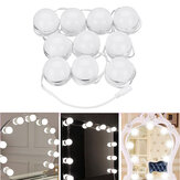 10pcs Vanity LED Mirroir Dimmable Ampoules kit Cosmétique Maquillage Hollywood Style