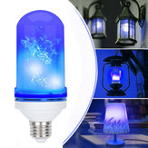 AC85-265V 4 Modes E27 Bleu LED Flicker Flame Light Bulb Simulé Feu Festival Festival Lampe
