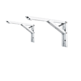Original
2PCS Soporte de estante de ángulo plegable triangular Soporte pesado Soporte de estante de mesa ajustable montado en la pared Hardware de muebles