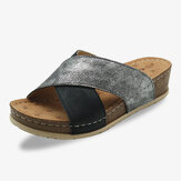 Original
Mujer Empalme Punta abierta Cómodo Verano Casual Wedge Sandalias