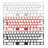 Aluminium Board Plate Mechanische Tastatur Universalrahmen für RS60 GH60 PCB
