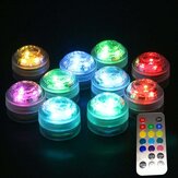 1X 10X Télécommande Submersible LED Bougie Thé Lumière Étanche RVB Lampe de Table Décoration
