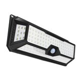 Imperméable 136 LED Solar Light PIR Détecteur de mouvement Applique 3 modes Dimmable Outdoor Lamp 
