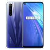 Original
Realme 6 IN Versión 6.5 pulgadas FHD + 90Hz Ultra suave Pantalla 120Hz Sensores táctiles Android 10 4300mAh 30W Flash Carga 64MP AI Cuad Cámaras traseras Ranura para 3 tarjetas 4GB 64GB Helio G90T Octa Core 4G Smartphone