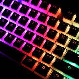 104 Kluczowy profil PBT OEM Podwójna obudowa z mlecznym pudrem Keycap Półprzezroczyste zatyczki na klawiaturę mechaniczną