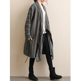 Damen Vintage Kimono-Strickjacken mit langen Ärmeln