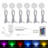 6PCS RV RGB LED Plafonnier De Voiture Dome Éclairage Intérieur Sous Des Lampes Du Cabinet Bateau Van 12V