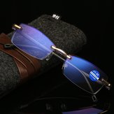 Okulary do czytania bezramowe przycinanie diamentów