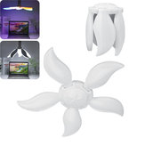Original
E27 LED Bombilla Colorful Ventilador de techo plegable Aspa Garaje Lámpara 75W Iluminación de ahorro de energía para el hogar AC165-265V AC85-265V