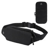 Original
Impermeable al aire libre Nylon Cintura de ocio Bolsa con orificios para auriculares Paquete de tarjeta de teléfono portátil para hombres Mujer