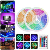 DC12V防水2M 3M 5M 10M SMD2835 RGB LEDストリップライト+ 24キーリモートコントロールホーム屋外KTVホテル