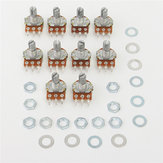 Original
30Pcs WH148 B100K Potenciómetro lineal Eje de 15 mm con tuercas y arandelas calientes