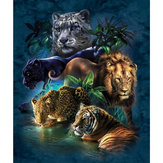 Original
DIY 5D Diamante Pinturas Tigre León Bordado Cruz Artesanías Puntada herramienta Kit