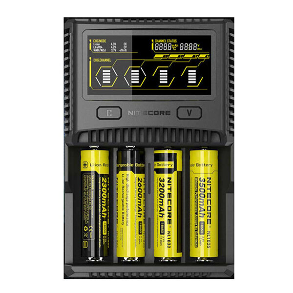 Nitecore SC4 LCD Display USB Rapid Intelligent Li-ion/IMR/LiFePO4/Ni-MH Battery Charger For Almost all Battery Nitecore SC4 LCD Display USB Rapid Intelligent Li-ion/IMR/LiFePO4/Ni-MH Battery Charger For Almost all Battery