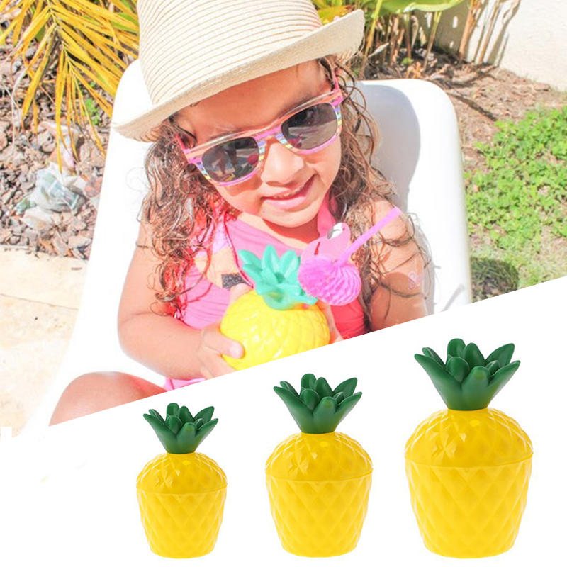 Pack of 6pcs Hawaiian Tropical Coconut Drinking Cup Straw Party Supplies
