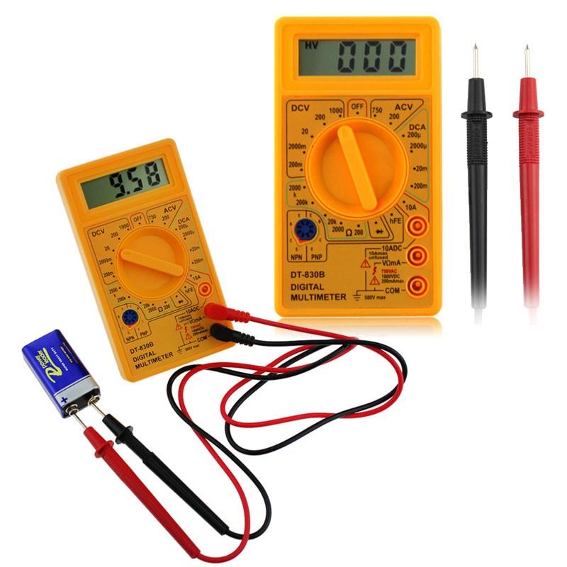 everpert Digital LCD mult/ímetro volt/ímetro amper/ímetro AC//DC//Ohm Volt Tester Corriente de prueba