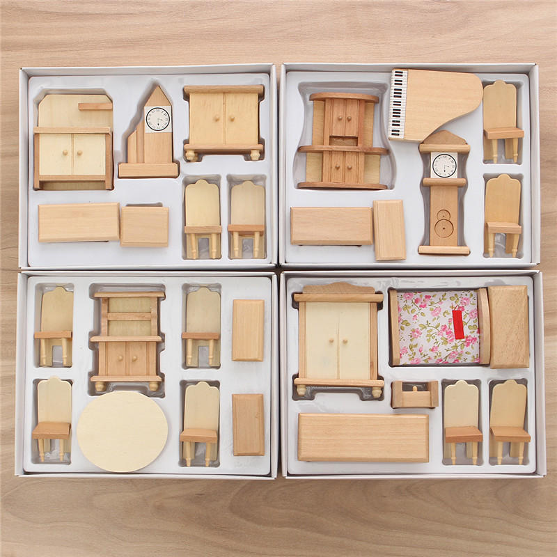 miniature wooden furniture