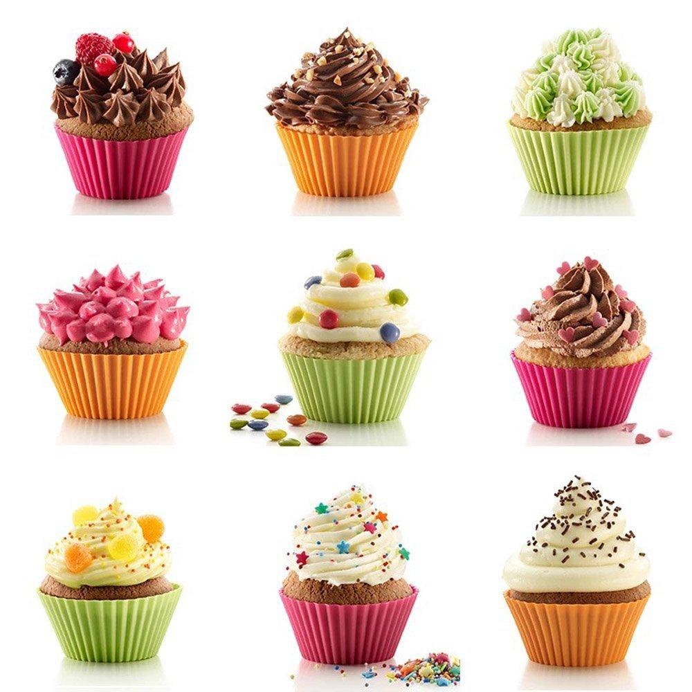 Qualität Backen Becher Farbig Backform für Cupcakes Muffins & Süßigkeiten