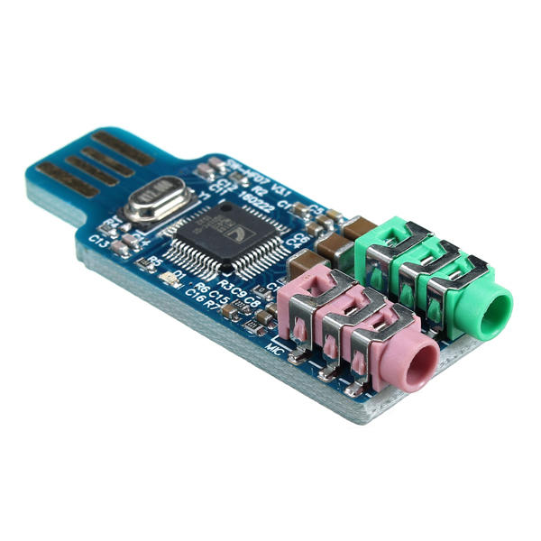 CM108 USB Drive Free USB Sound Card Laptop Computer External Sound Card Module