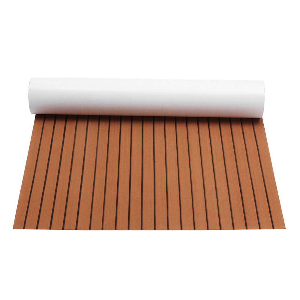 240cmx120cm Upgrade Brown Eva Foam 6mm Thickness Faux Teak Boat