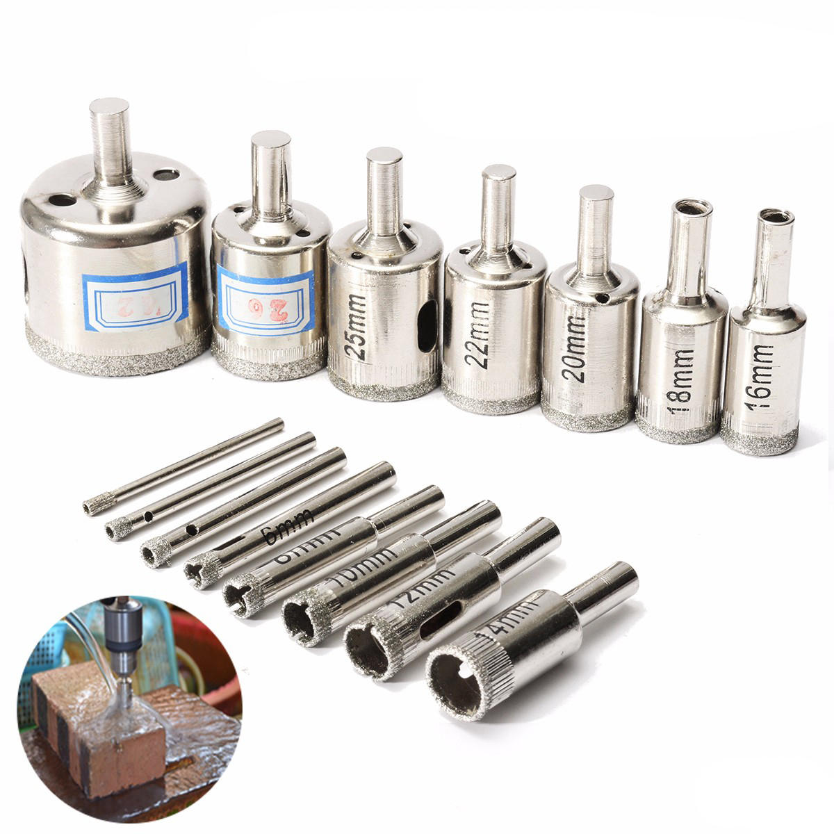 Diamond Holesaw 85mm Drill Bit Cutter Tile Ceramic Glass Porcelain Marble