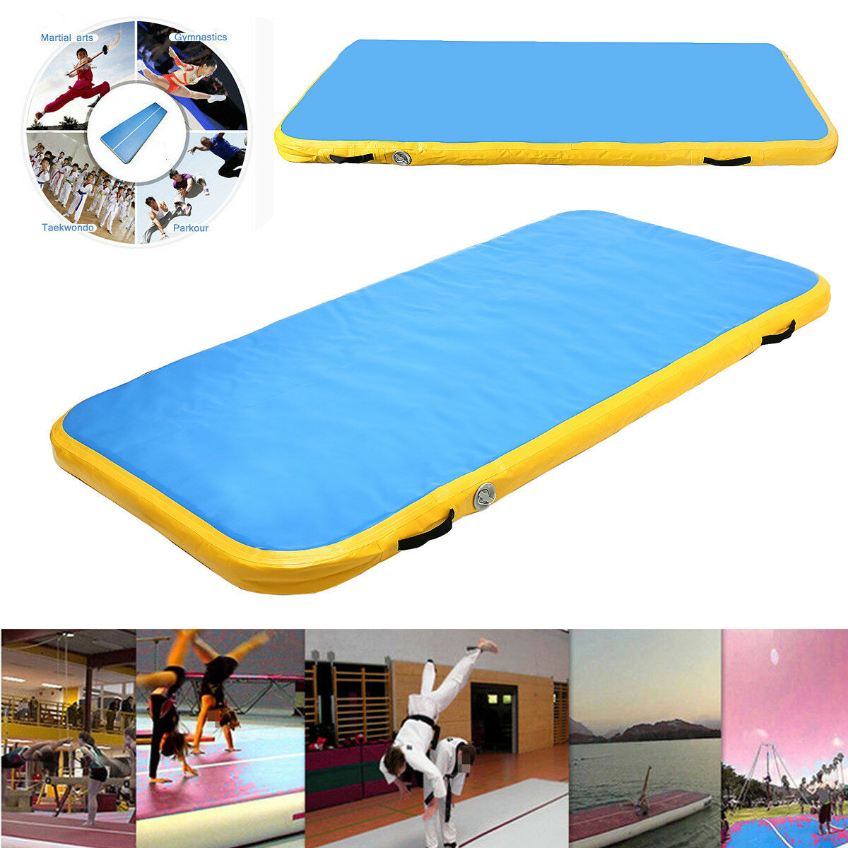 Hot Sale Air Tumbling Track Gymnastics Cheerleading Inflatable Mat