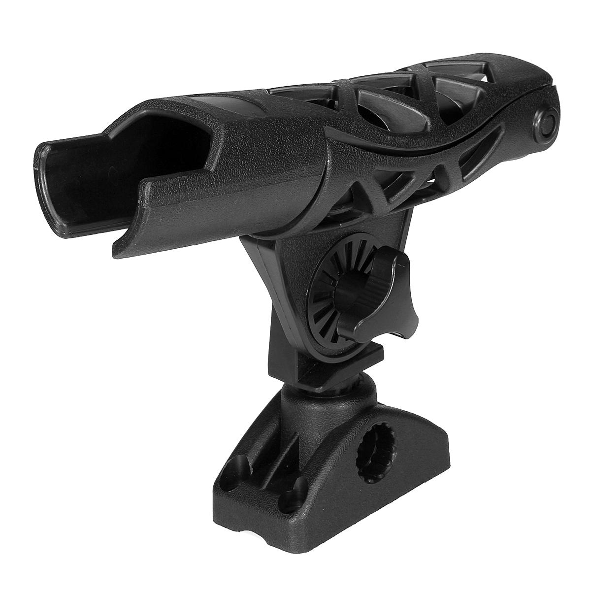 Regolabile Barca Montaggio Nylon Porta Canna Pesca Kayak Canoa Holder Neri