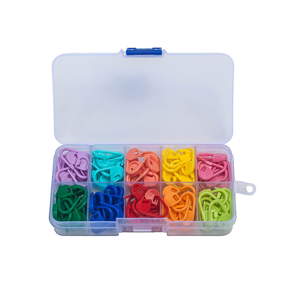 120 PCS Stricken Häkeln Stitch Marker Gestrickte Clip Needle Lock Neu