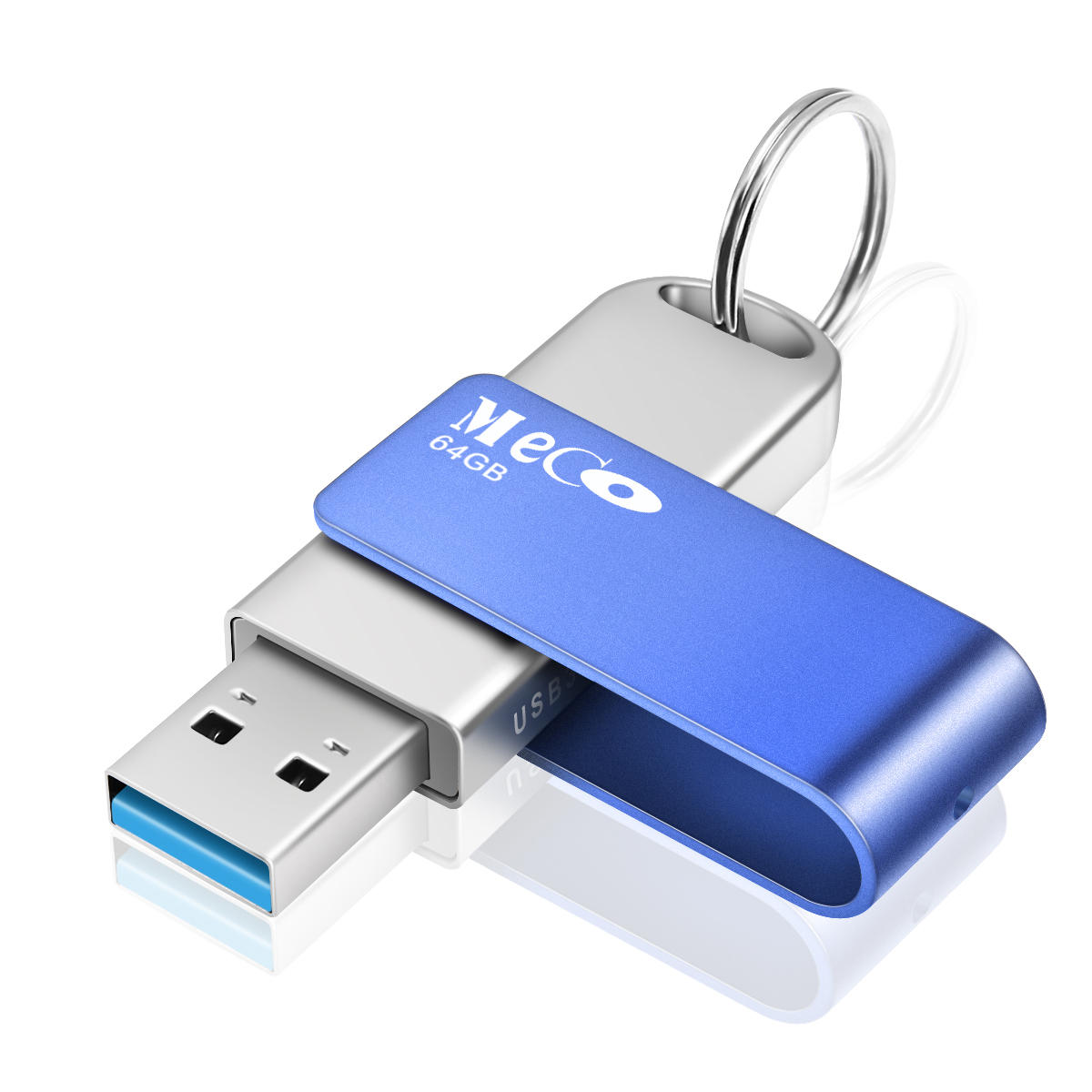 MECO USB 3.0 64G USB Flash Drive Memory Pen Drive Aluminum With Keyring USB Disk MECO USB 3.0 64G USB Flash Drive Memory Pen Drive Aluminum With Keyring USB Disk