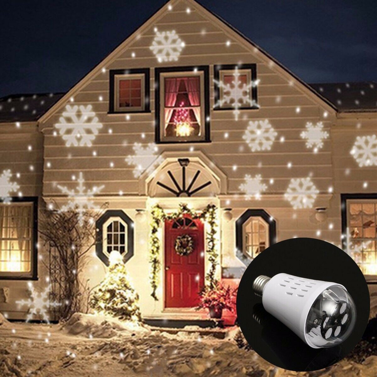 zur Dekoration Christmas Light LED Laser Projektor Schneeflockenleuchte