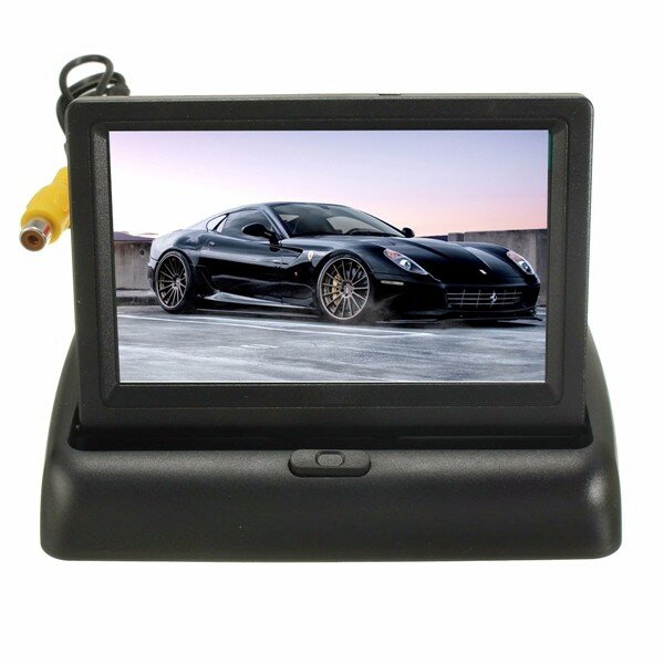 5/" TFT LCD Car Rear View Backup Monitor+Wireless Reverse IR Camera System Kit