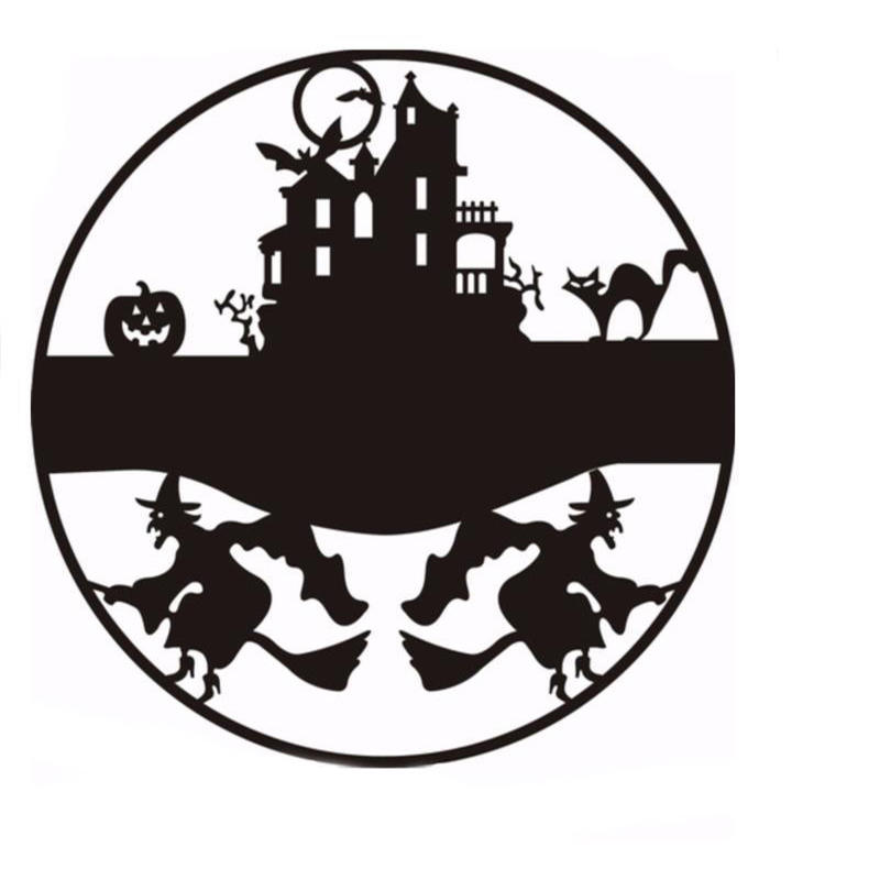BLACK HAPPY HALLOWEEN Peel Off Stickers Bats Card Making Invitations