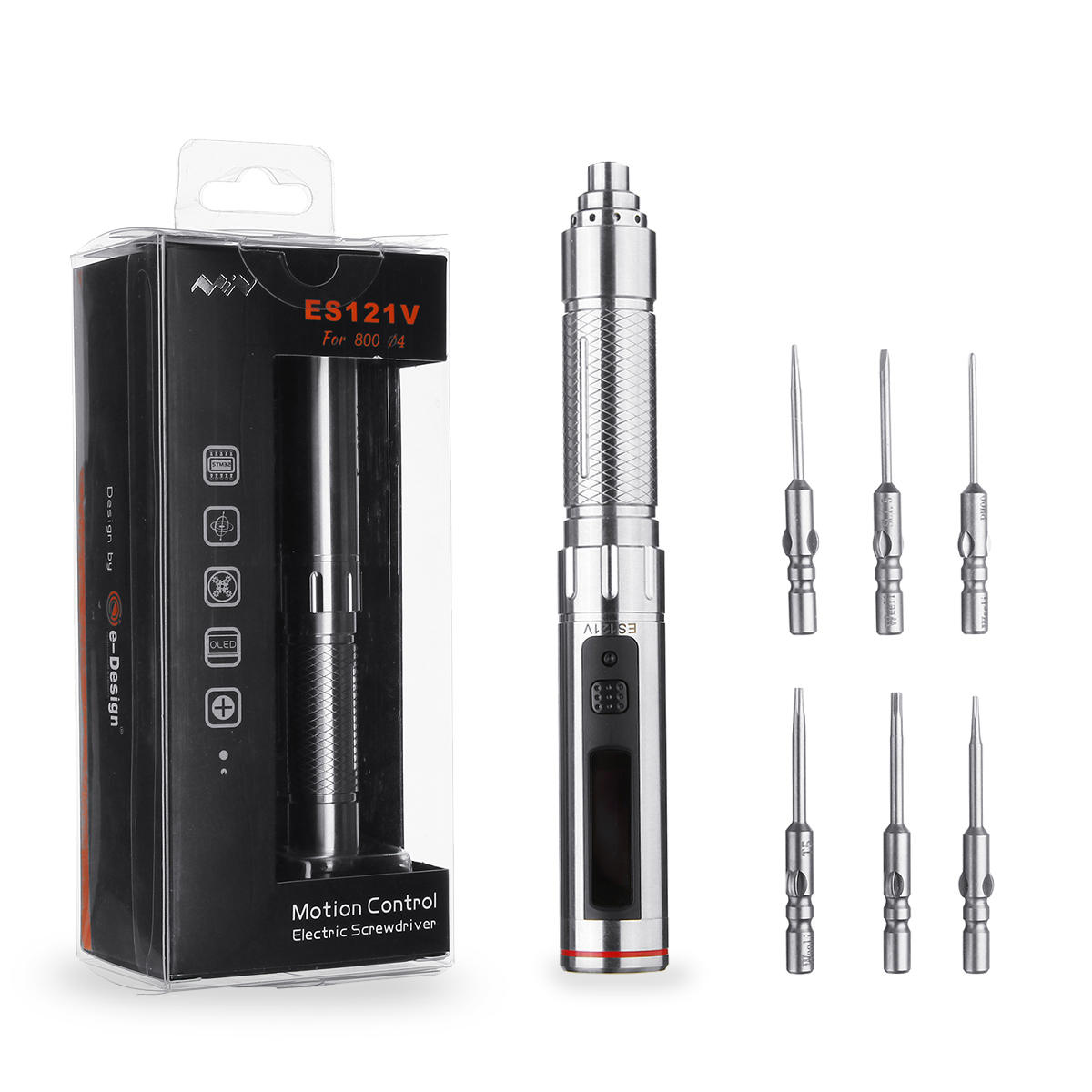 ترقية مصغرة ES121V الحركة مراقبة مفك كهربائي ذكي أدوات إصلاح اللاسلكي مدمج STM32 رقاقة OLED