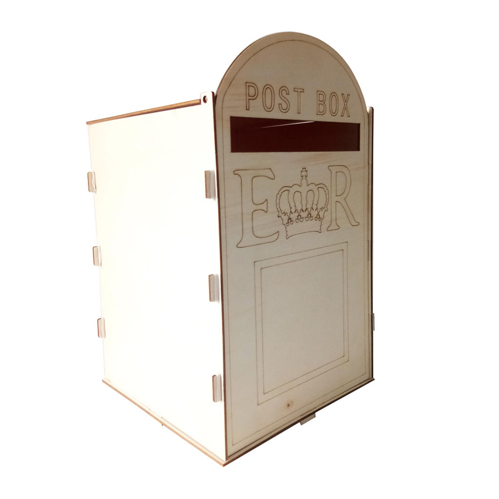 ER decorate your own wedding post box WEDDING POST Royal Crown B7