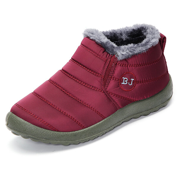 LOSTISY BJ Schoenen Warme, Woollining Flat Enkellaarzen voor Dames