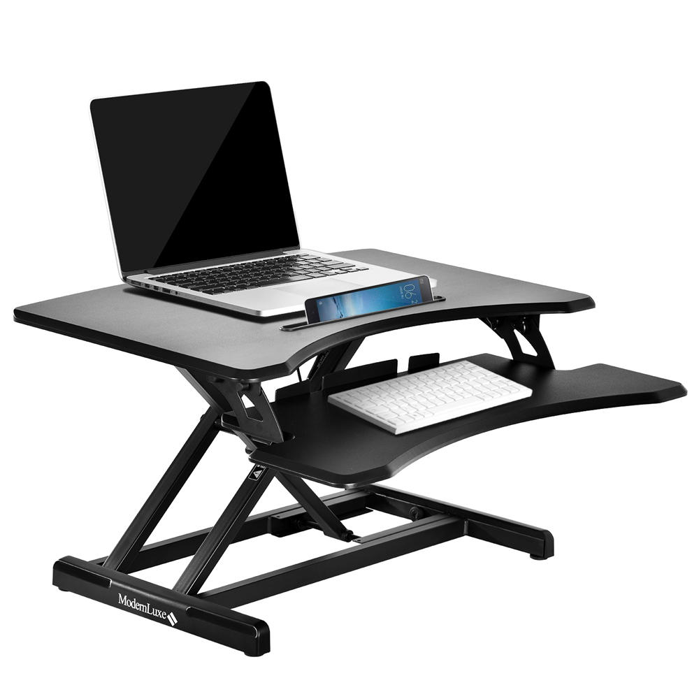 Sit Stand Desk >> Modernluxe Office Sit Stand Desk Height Adjustable Standing Desk Desktop Pc Computer Workstation Laptop Desk With Keyboard Tray Sit Stand Desk >> Modernluxe Office Sit Stand Desk Height Adjustable Standing Desk Desktop Pc Computer Workstation Laptop Desk With Keyboard Tray