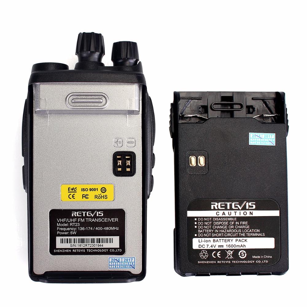 Retevis RT23 Walkie Talkie Cross-Band Repeater U//V FM Two-Way FM Radio Dual PTT