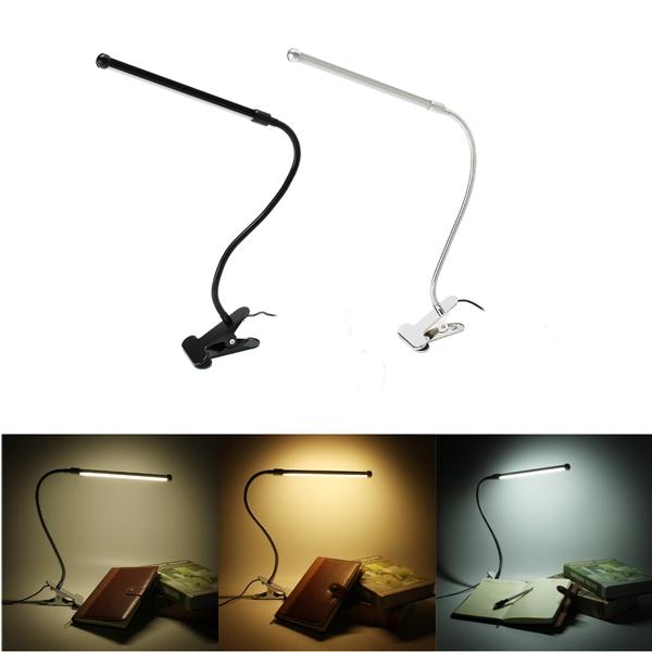 Flexible Usb Clip On Table Lamp Led Touch Clamp Reading Laptop