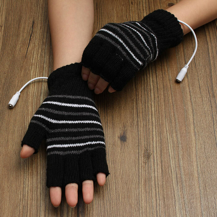 Beheizte USB Handschuhe Beheizte Finger Handwärmer Winterhandschuhe Beheizbar De